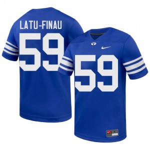 Cougars Men Siosiua Latu-Finau #59 Royal Football NCAA Premium Embroidered Jersey 17003316