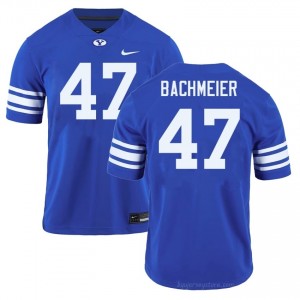 Official #47 Bear Bachmeier Royal Cougars Men Player Football Pro-Grade Embroidered Jersey 43710705