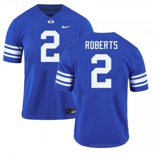 Official #2 Chase Roberts Royal Cougars Men Player Football Pro-Grade Embroidered Jersey 83135984