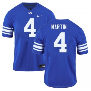 Official #4 LJ Martin Royal Cougars Men College Football Pro-Grade Embroidered Jersey 63985028