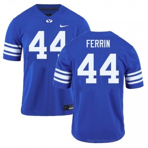 Official #44 Will Ferrin Royal Cougars Men College Football Pro-Grade Embroidered Jersey 90428256