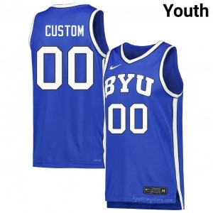 Official #00 Custom Black Cougars Youth College Basketball Pro-Grade Embroidered Jersey 35320537